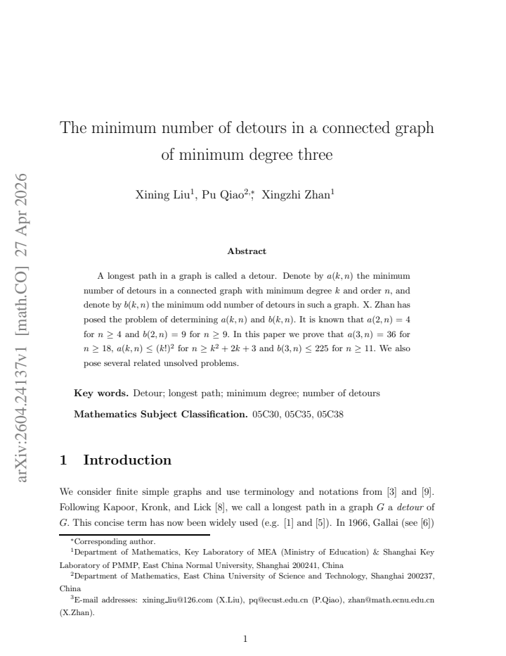 First page