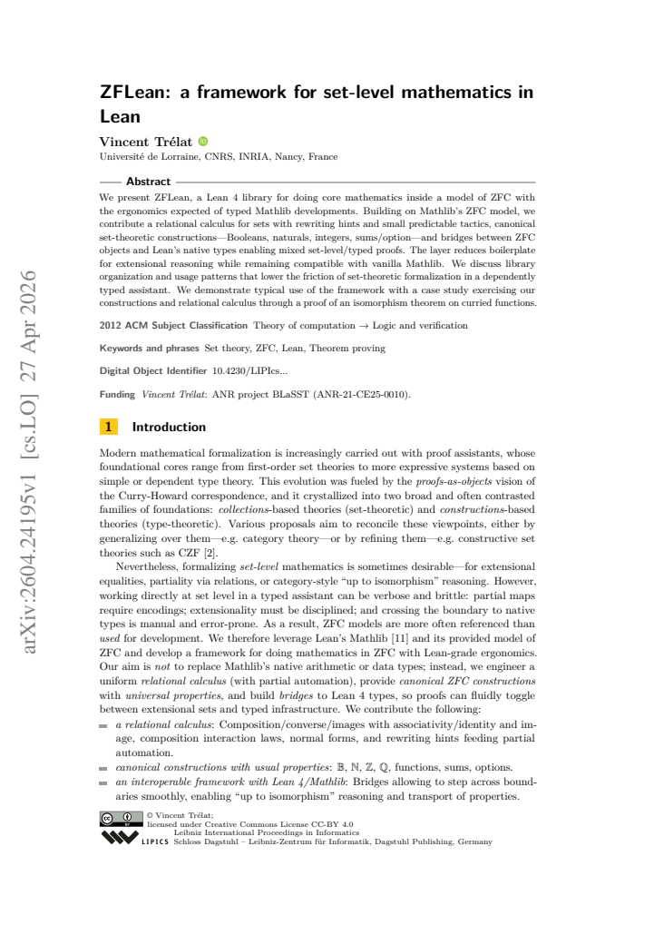 First page