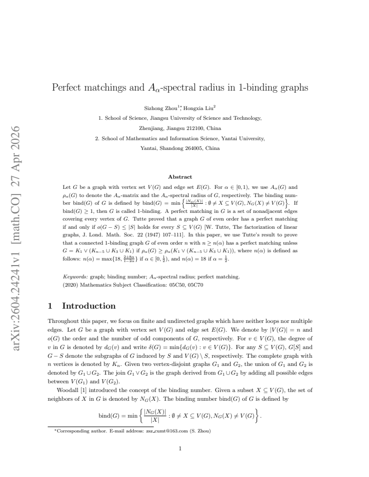 First page
