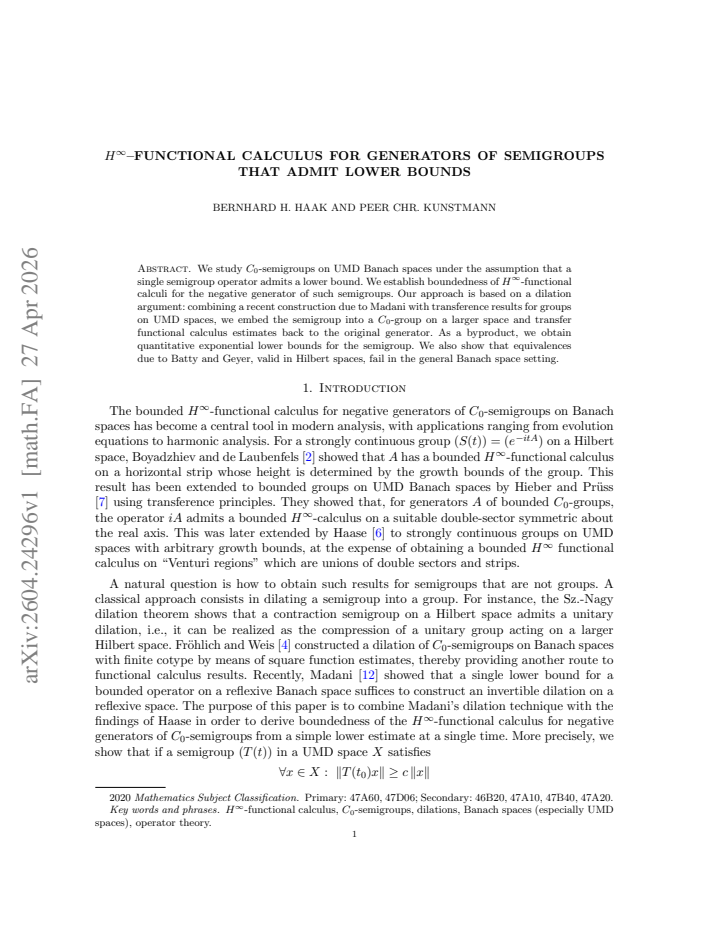 First page