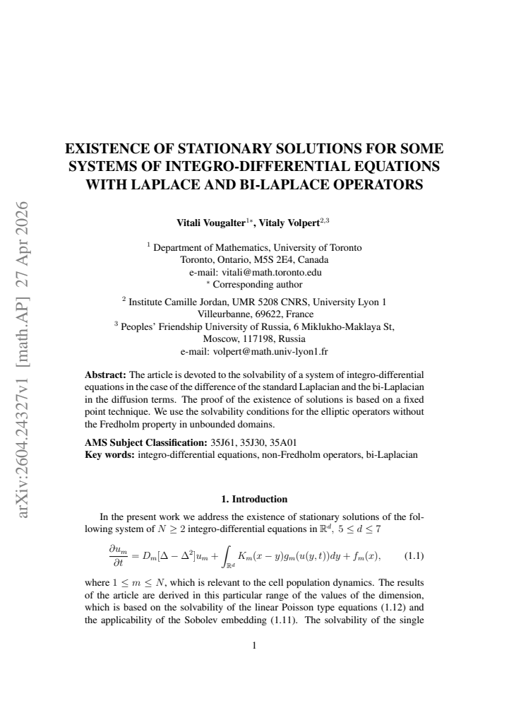 First page