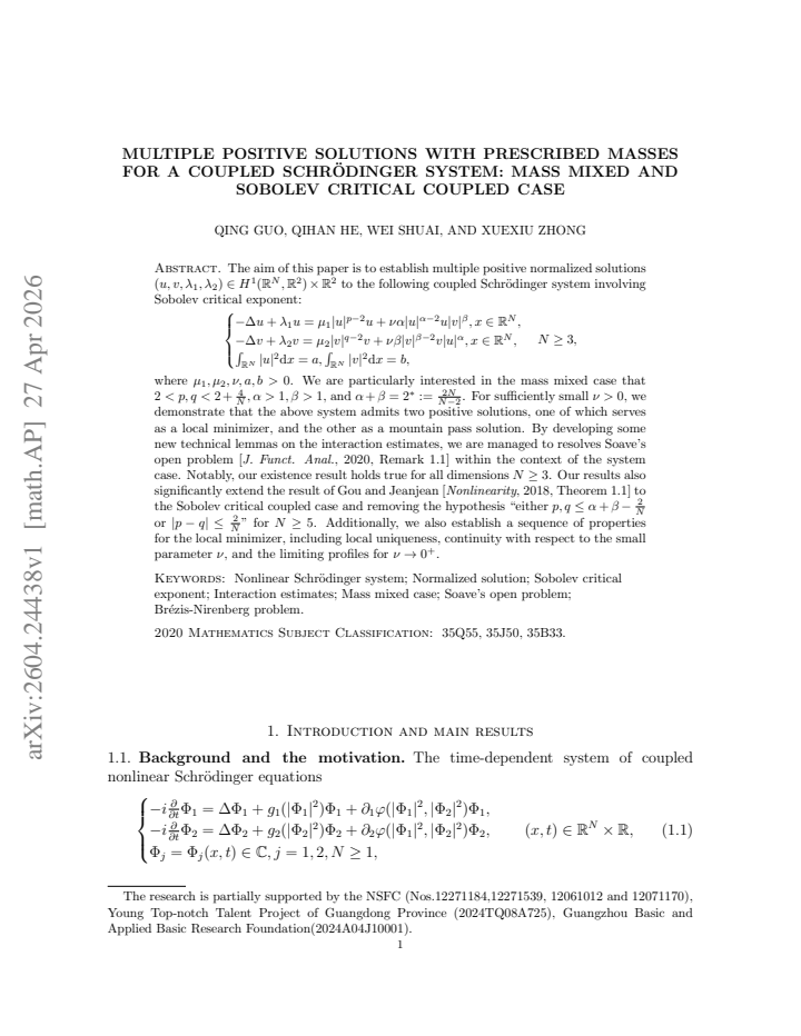 First page