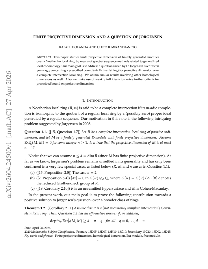First page