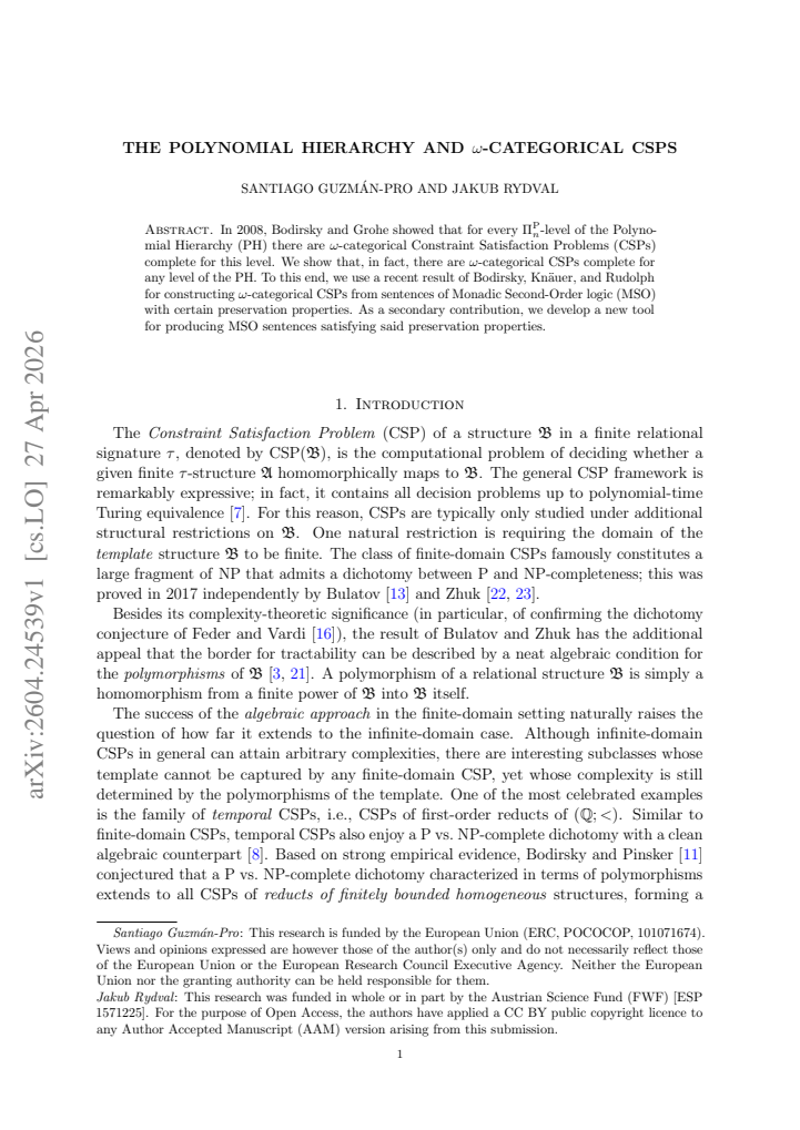 First page