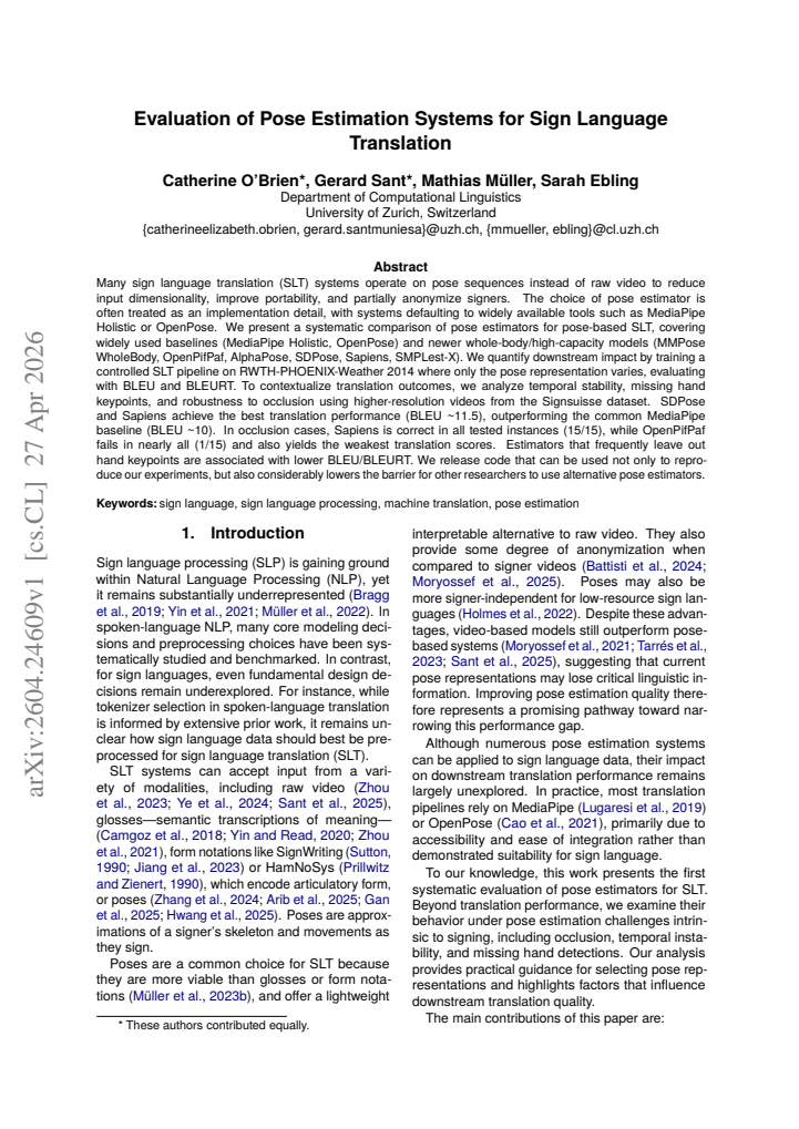 First page