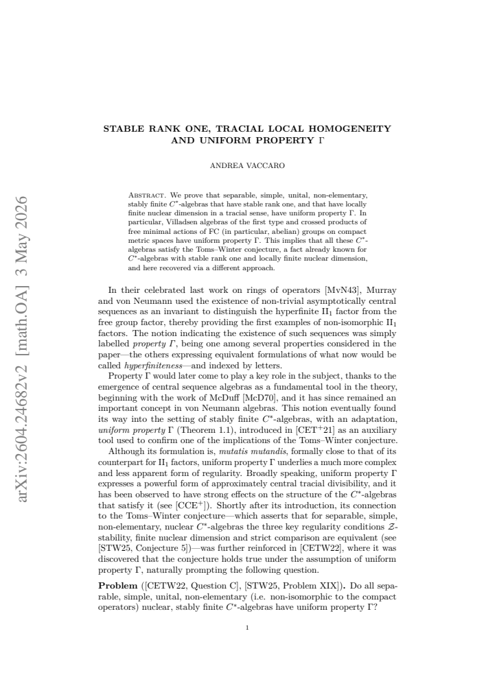 First page