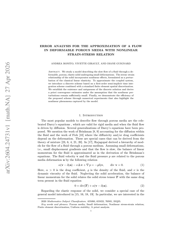 First page
