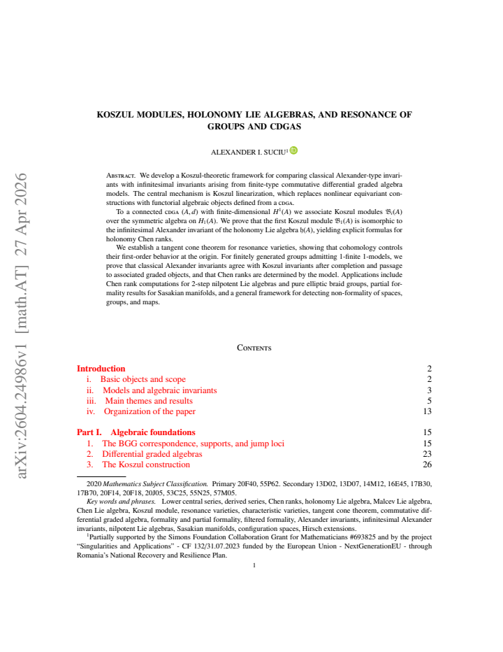 First page