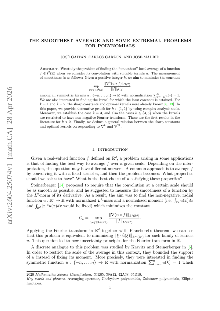 First page