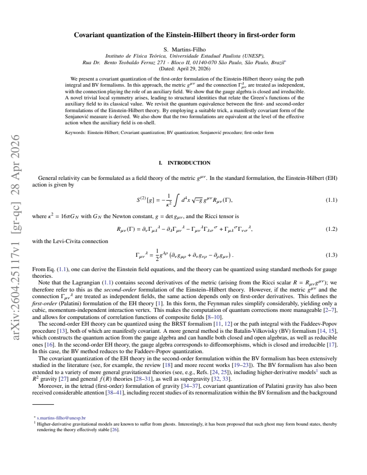 First page