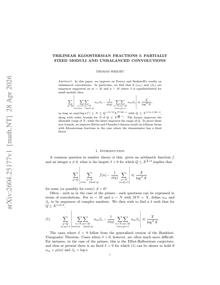 First page