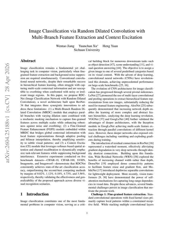 First page