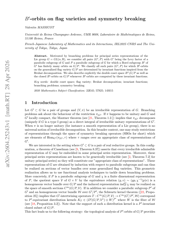 First page