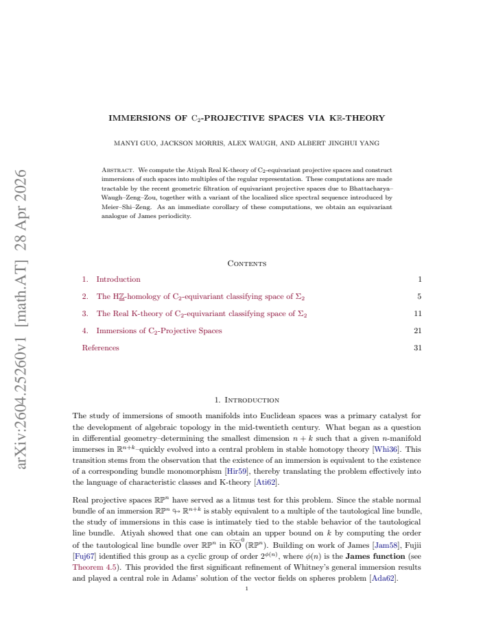 First page