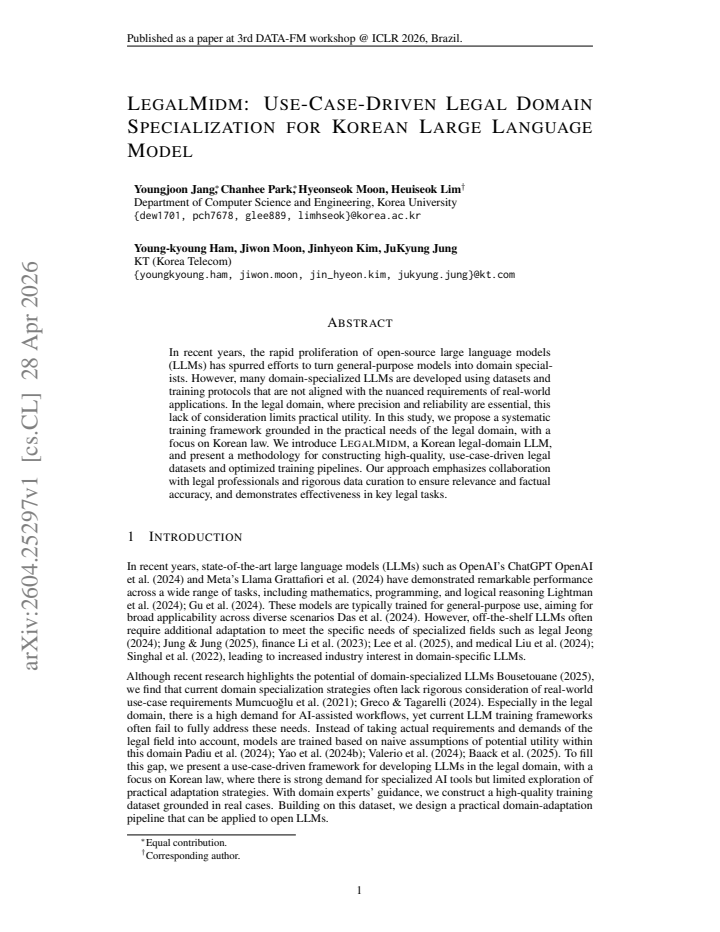 First page