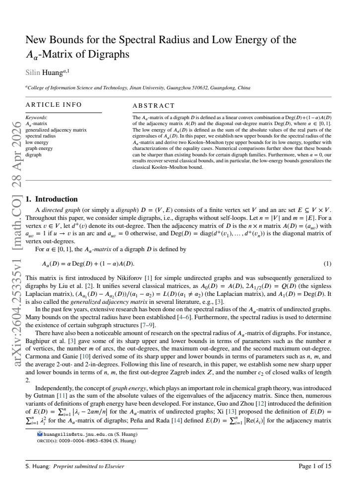 First page