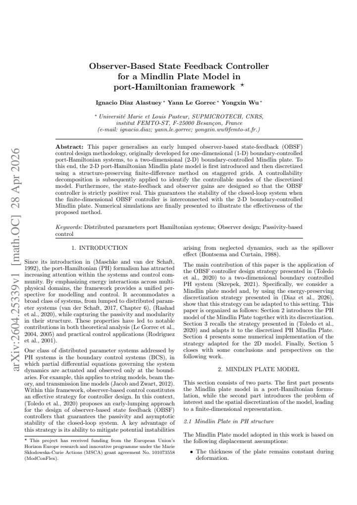 First page