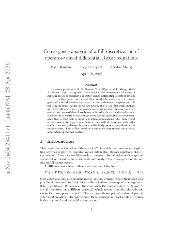 First page