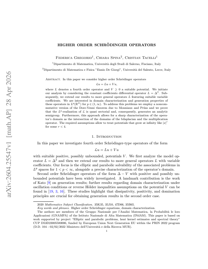 First page