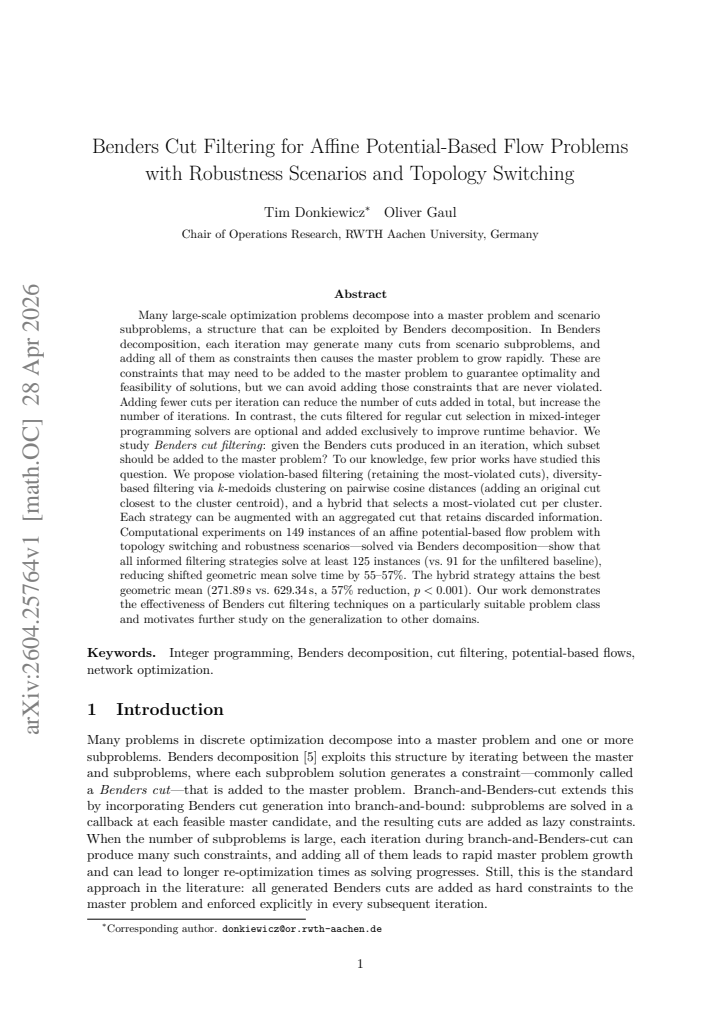 First page