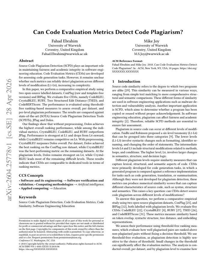 First page
