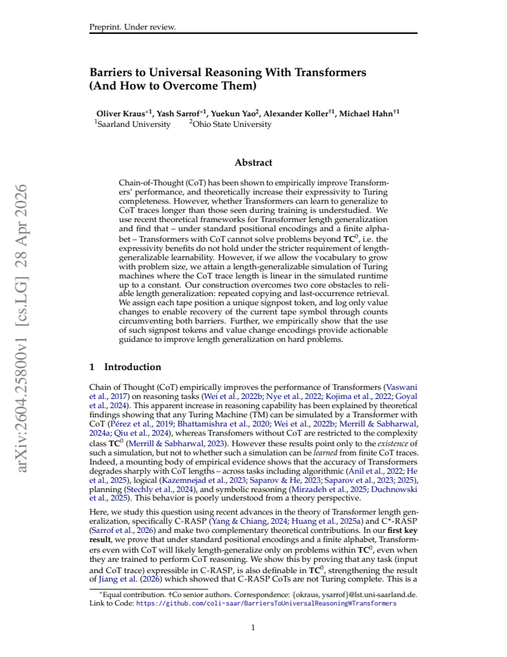 First page