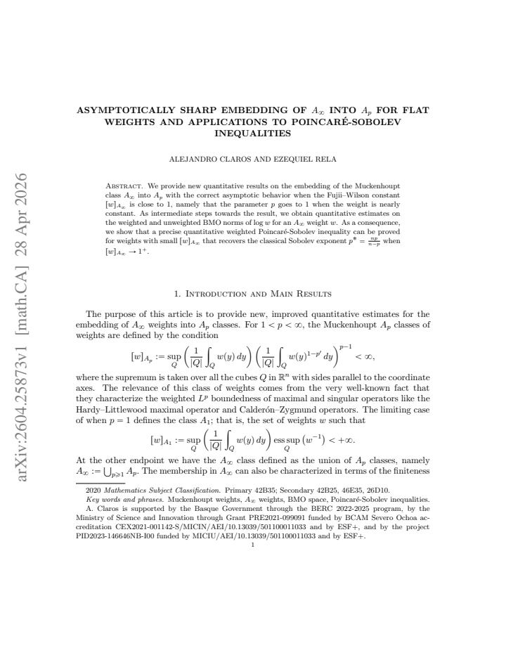First page
