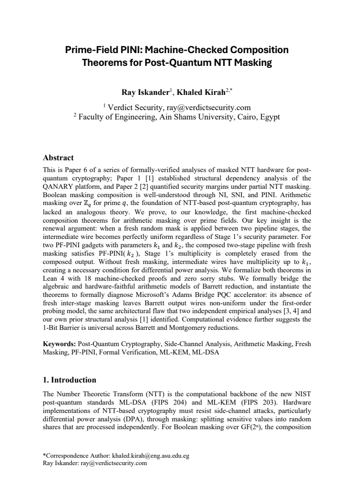 First page