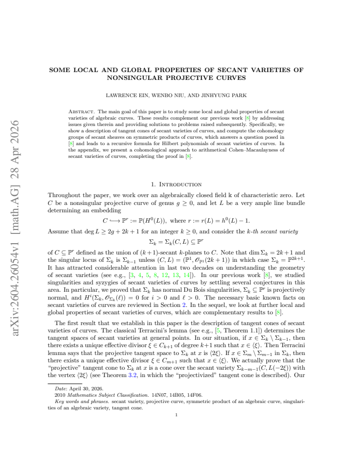 First page