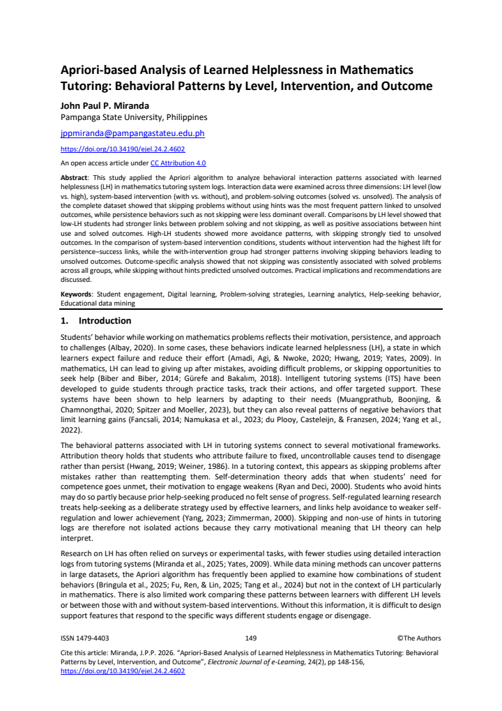 First page