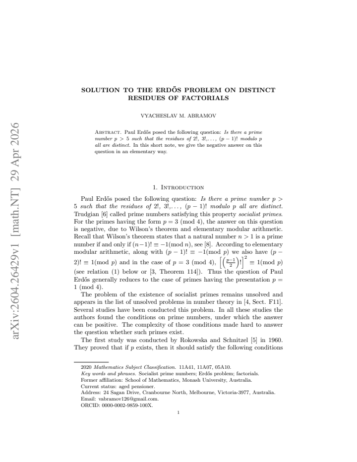 First page