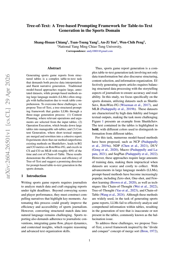 First page