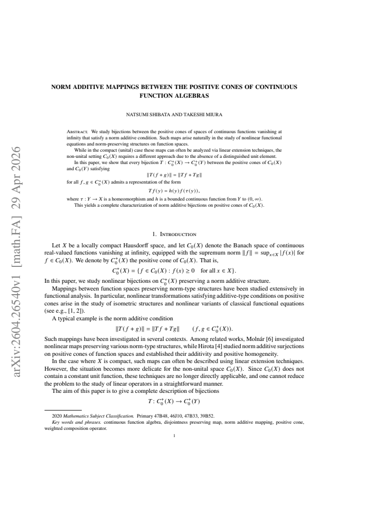 First page