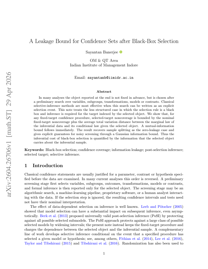 First page