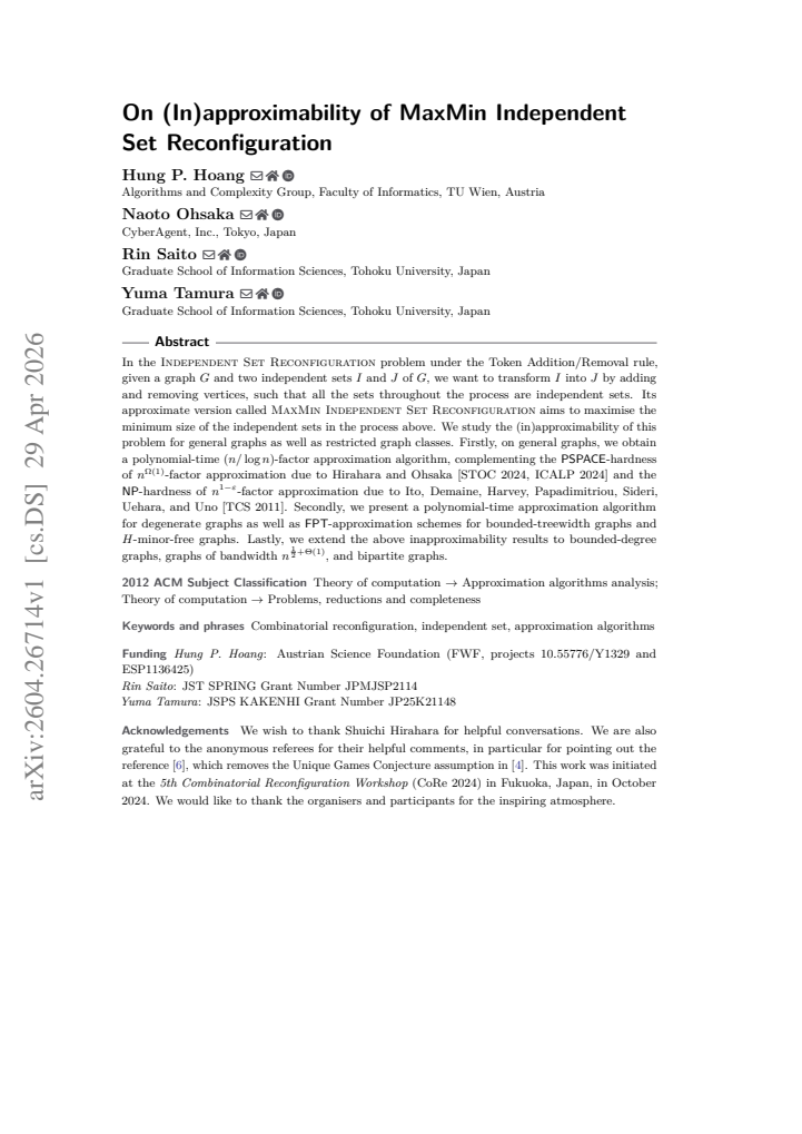 First page