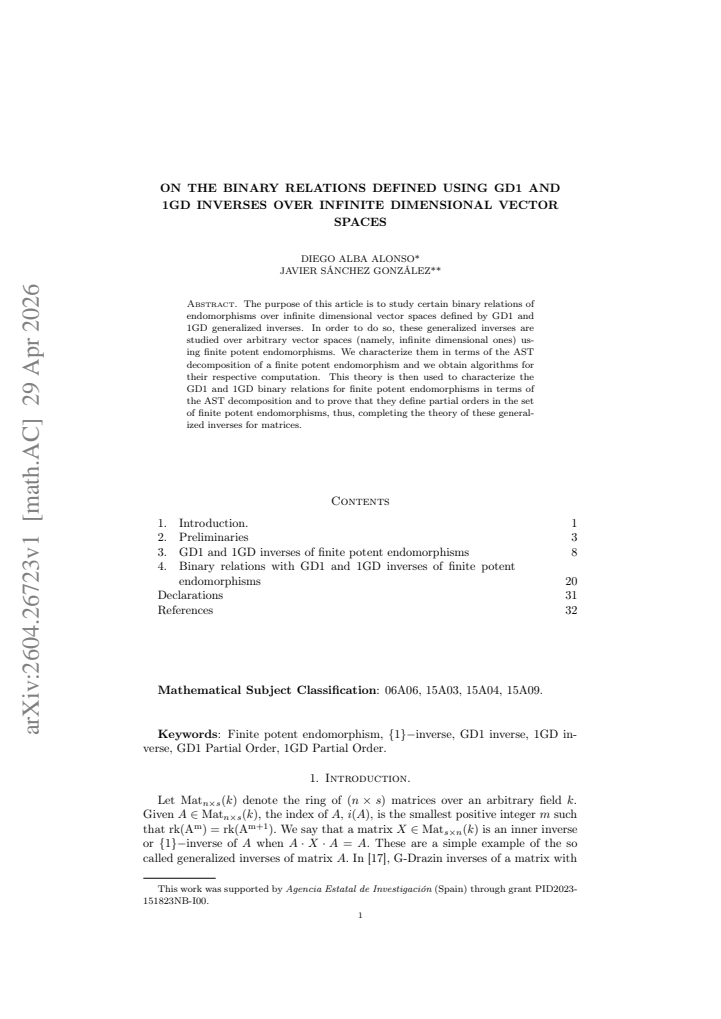 First page