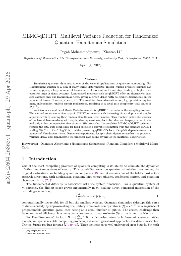 First page
