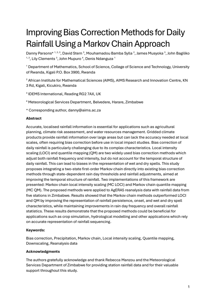 First page