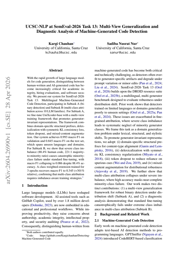 First page