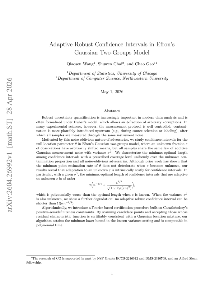 First page