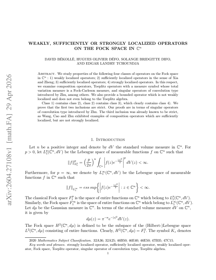 First page