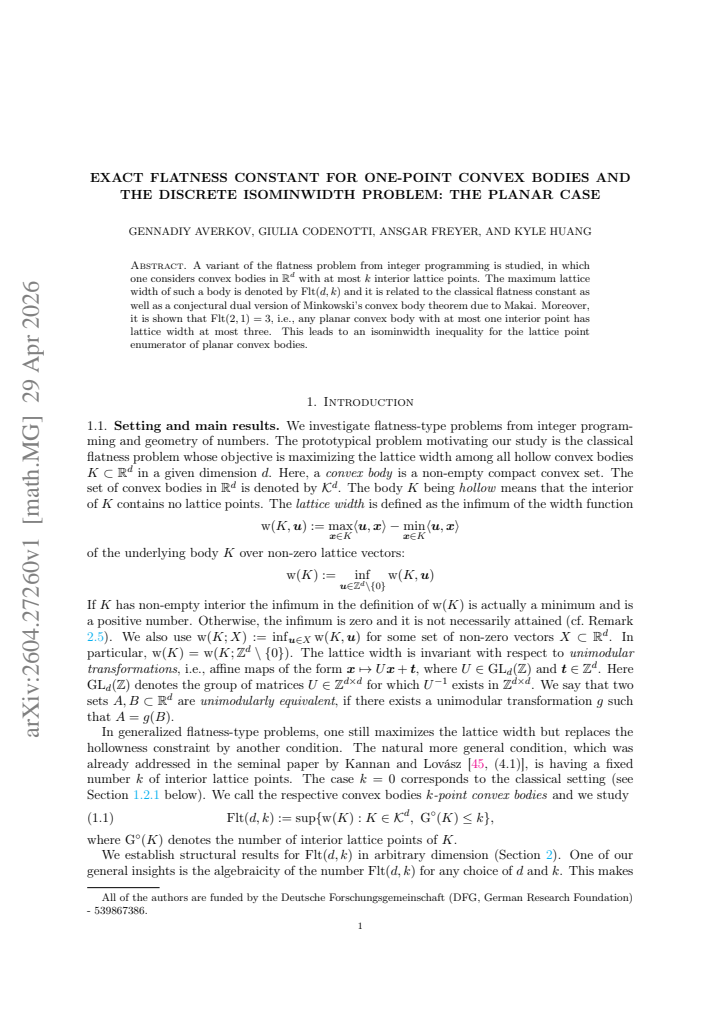 First page