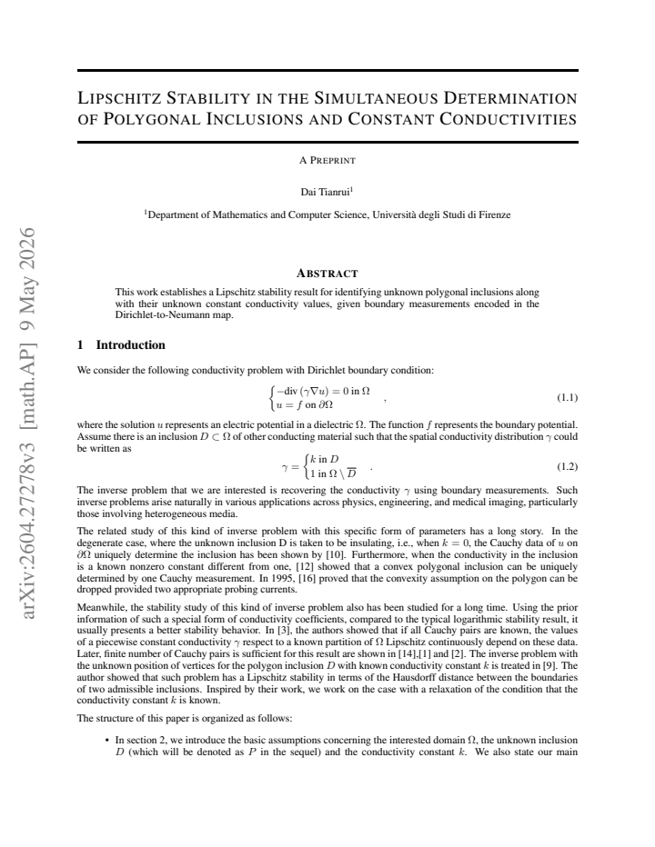 First page
