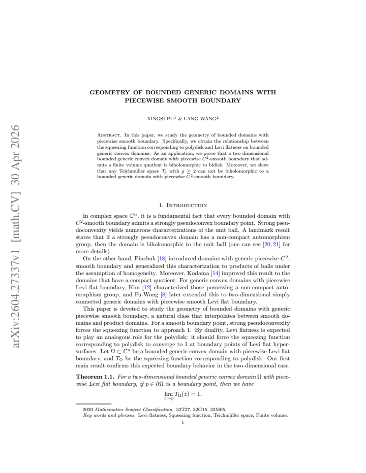 First page