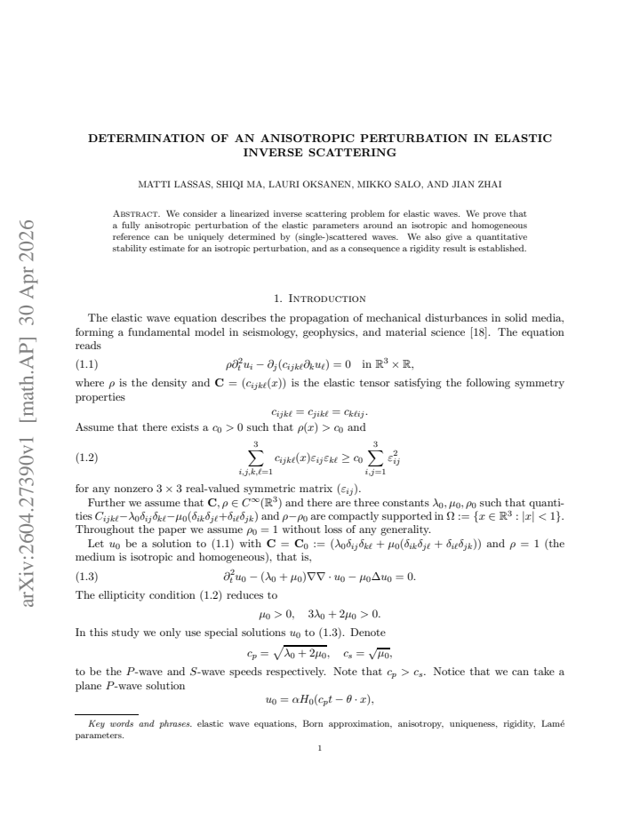 First page