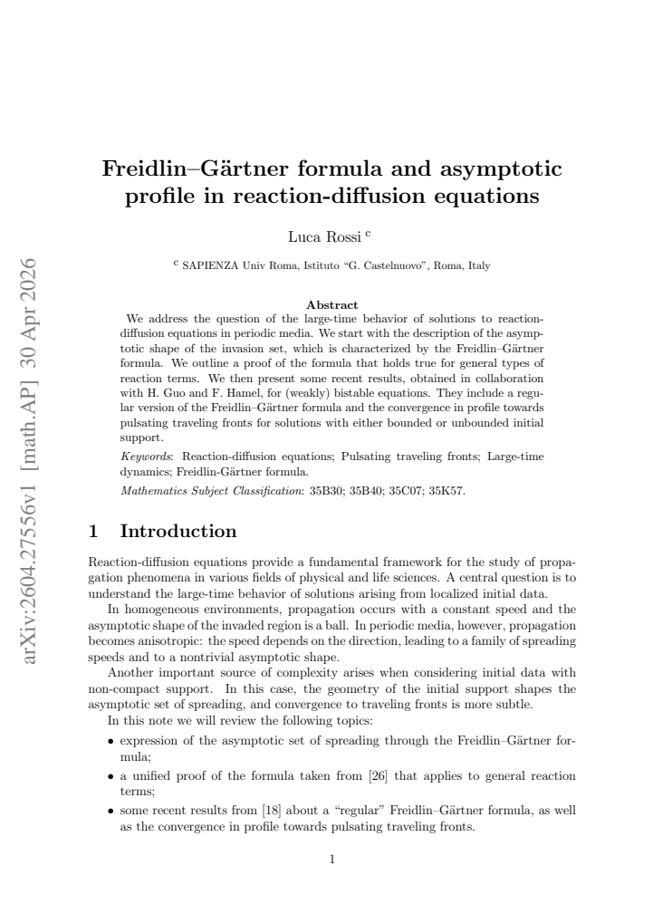 First page