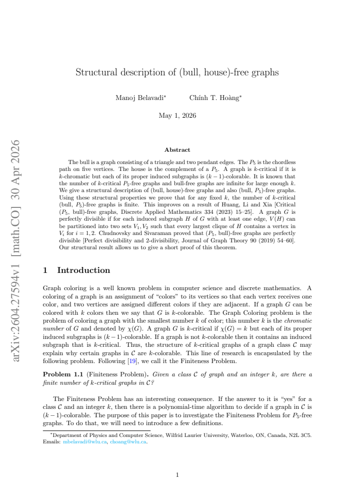 First page