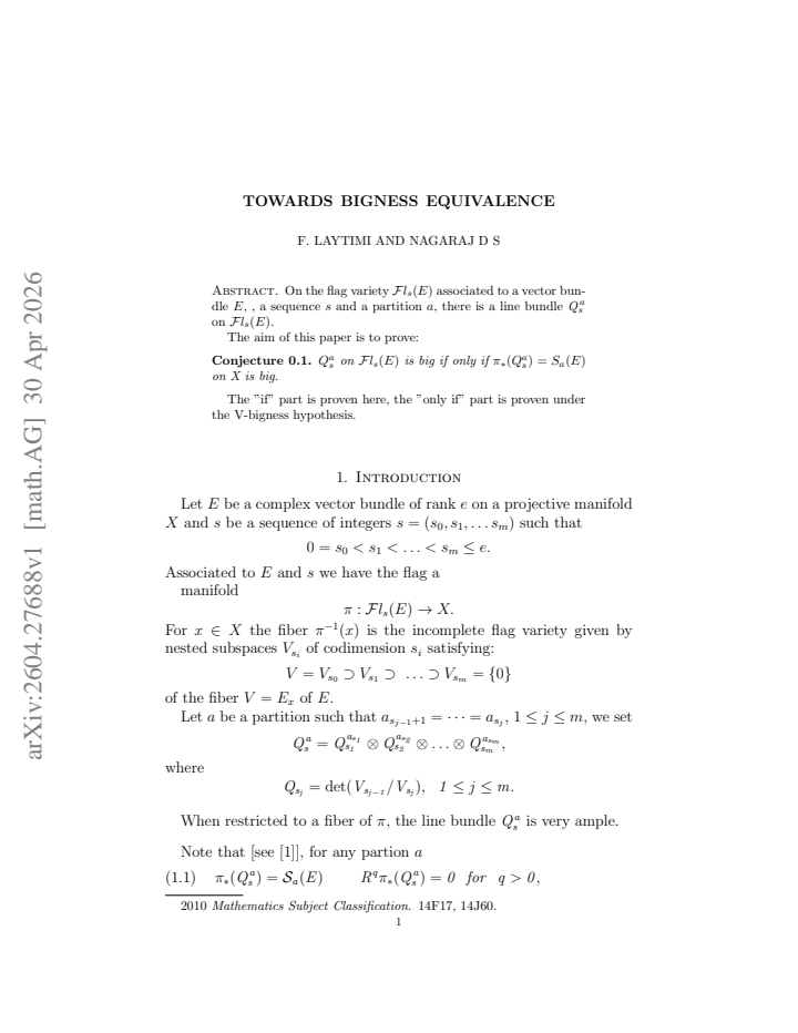 First page