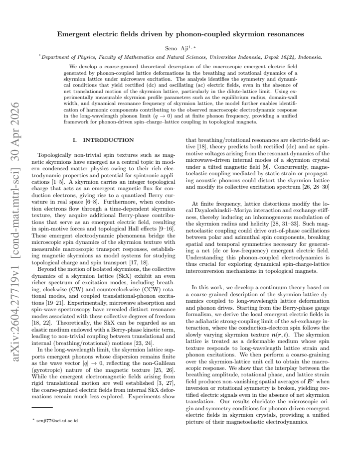 First page