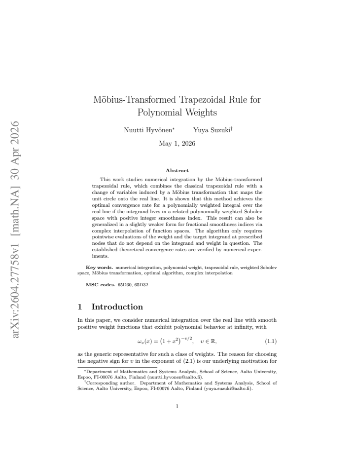First page